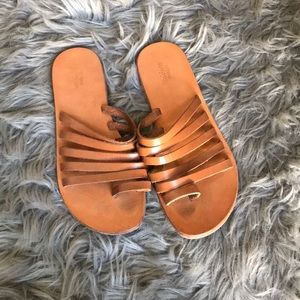 UO genuine leather strappy sandals